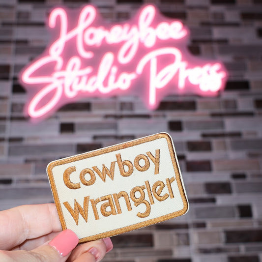 Cowboy Wrangler - Embroidered Patch