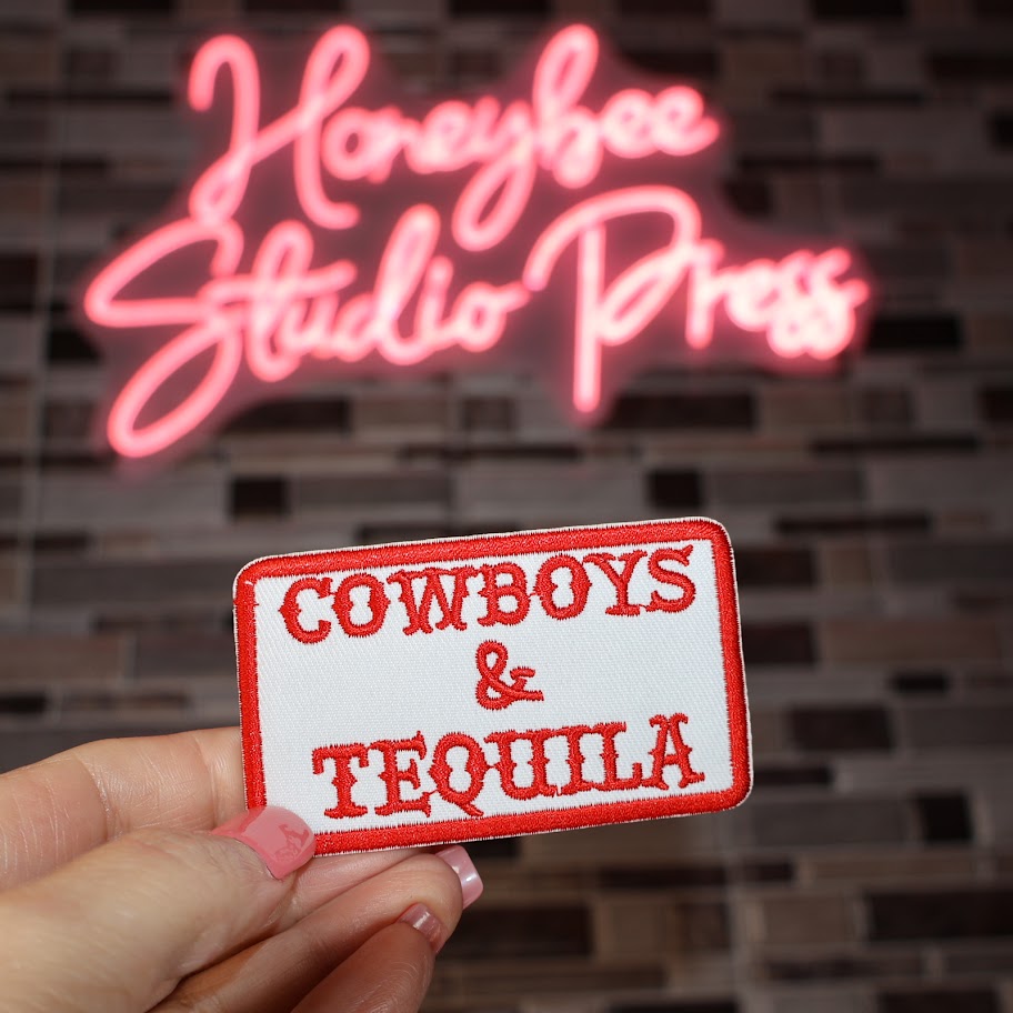 Cowboys & Tequila - Embroidered Patch