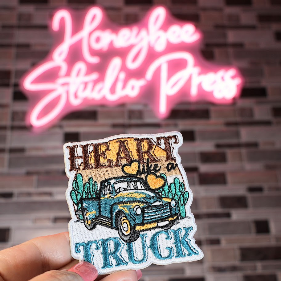 Heart Like A Truck - Embroidered Patch