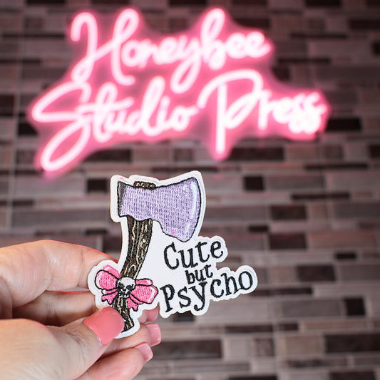 Cute but Psycho - Embroidered Patch