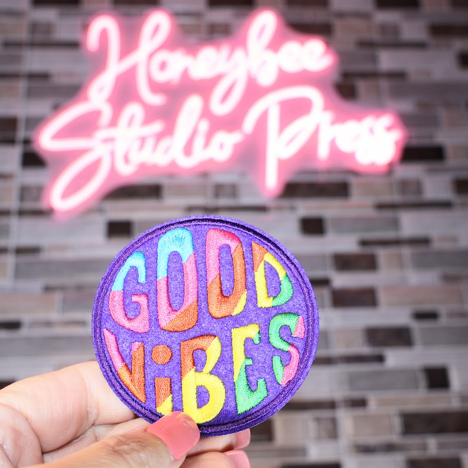 Good Vibes Large - Embroidered Patch