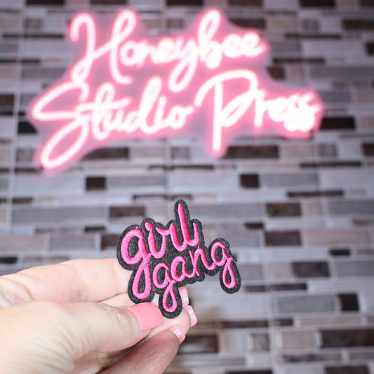 Girl Gang Pink - Embroidered Patch