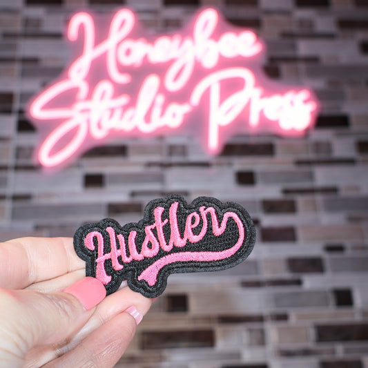 Hustler Pink - Embroidered Patch