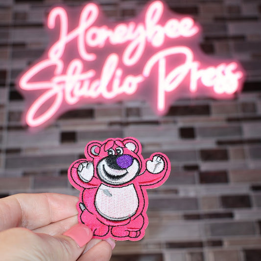 Lotso Strawberry-Scented Bear - Embroidered Patch