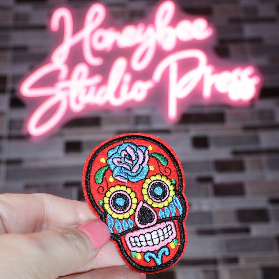 Red Day of the Dead - Embroidered Patch