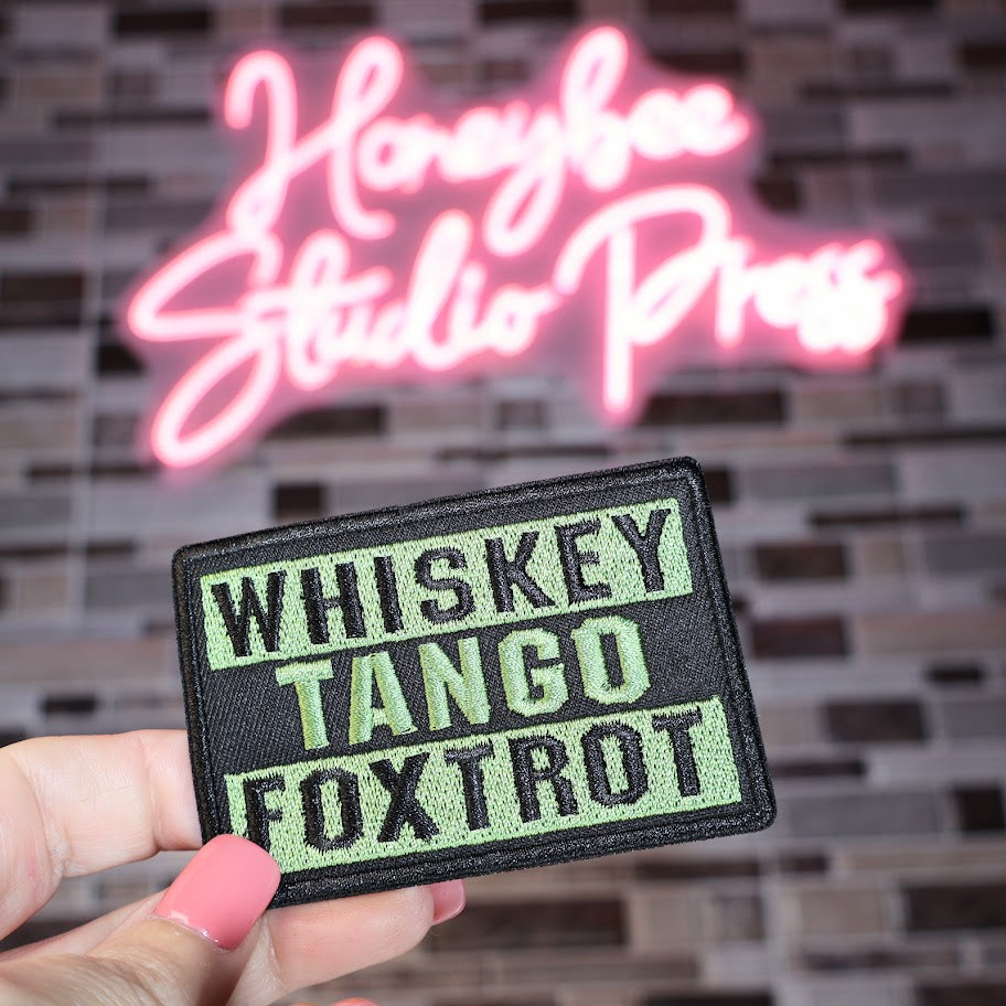 Whiskey Tango Foxtrot - Embroidered Patch