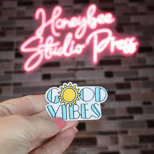 Good Vibes - Embroidered Patch