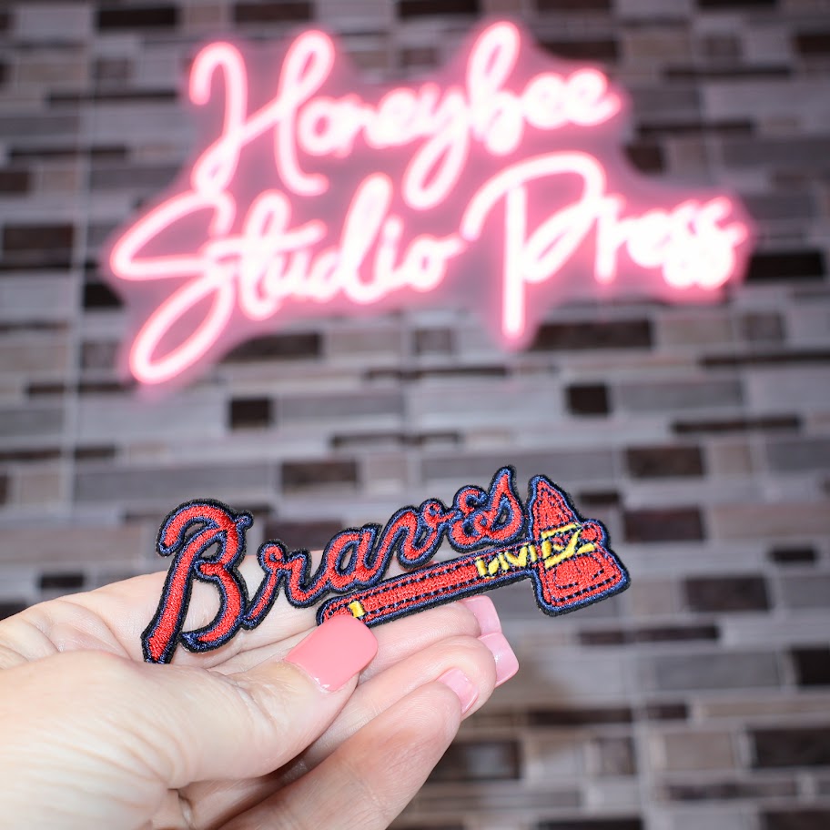 Braves with Tomahawk - Embroidered Patch