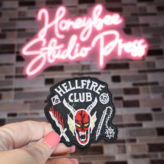 Hellfire Club Black Stranger Things - Embroidered Patch