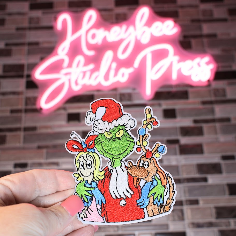 Grinch, Cindy Loo & Max - Embroidered Patch