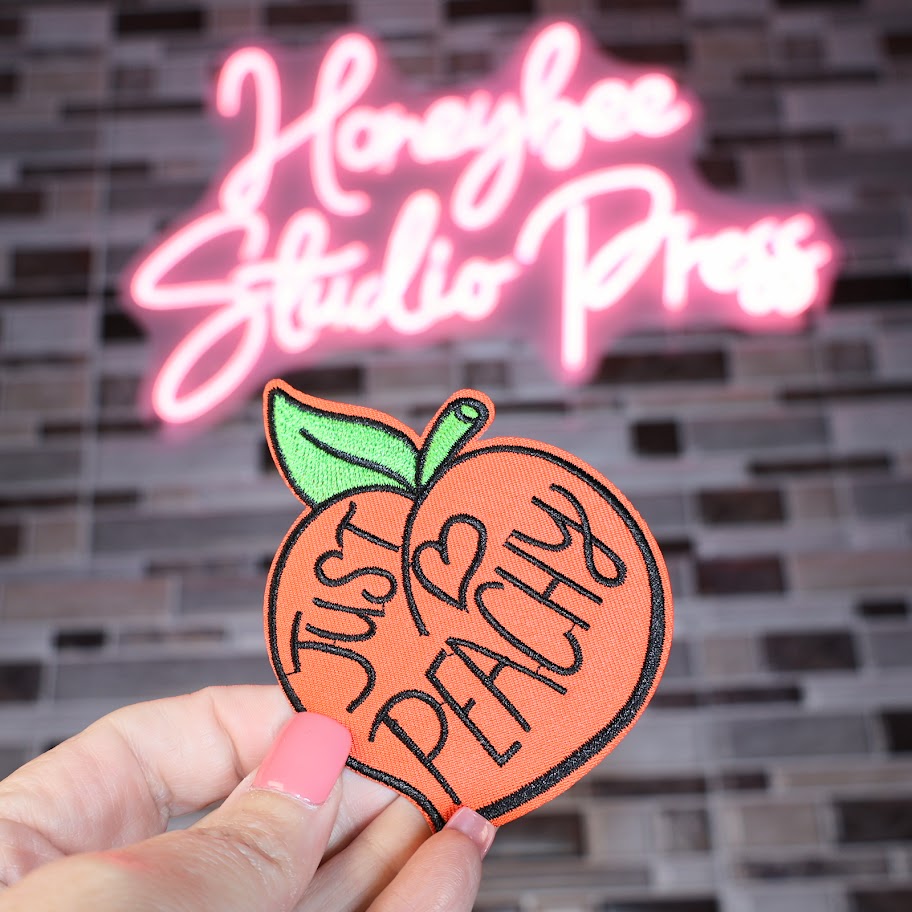 Just Peachy - Embroidered Patch