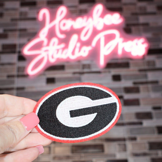 UGA 3.375" G Embroidered and Felt Patch