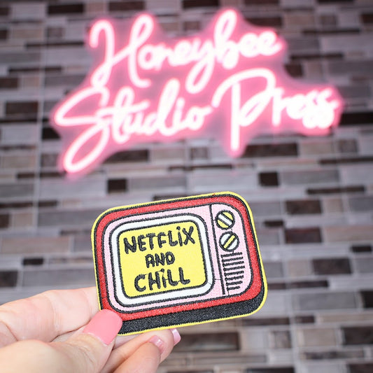 Netflix and Chill - Embroidered Patch