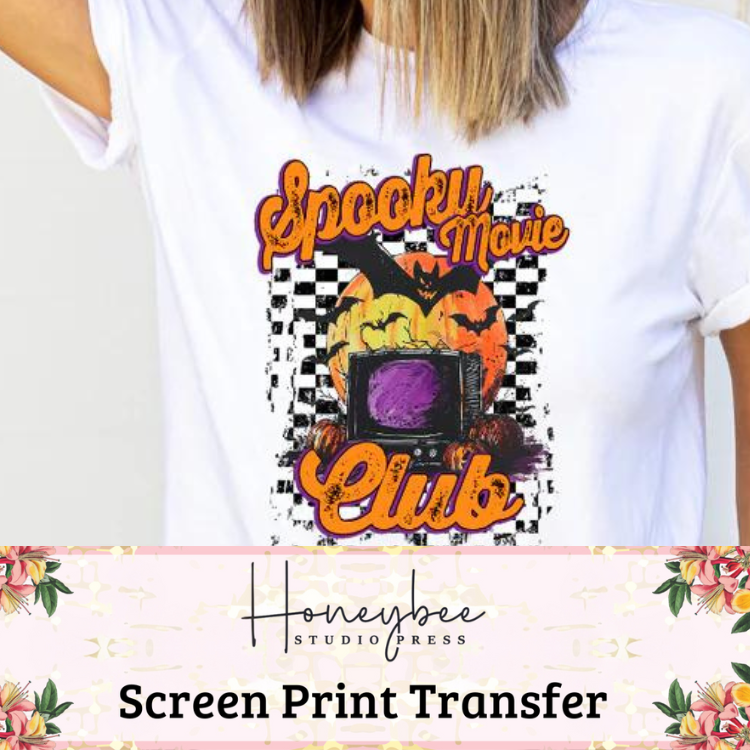 Spooky Movie Club - Full Color Screen Print