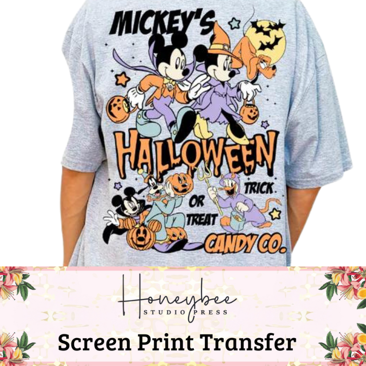 Mouse Halloween - Full Color Screen Print