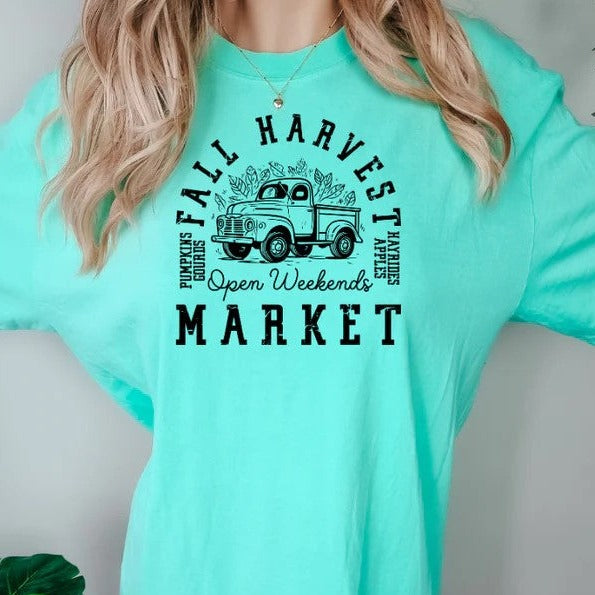 Fall Harvest Market - Single Color Screen Print