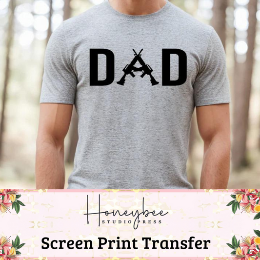 Basic Dad - Single Color Screen Print