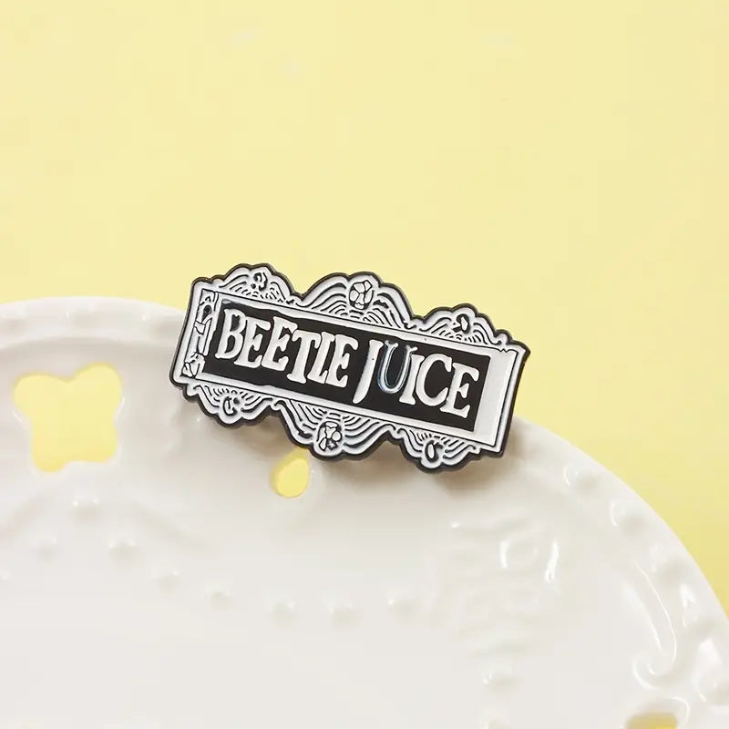 Beetle Juice - Enamel Pin / Brooch