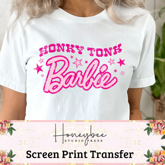 Honky Tonk Barbie - Full Color DTF Transfer