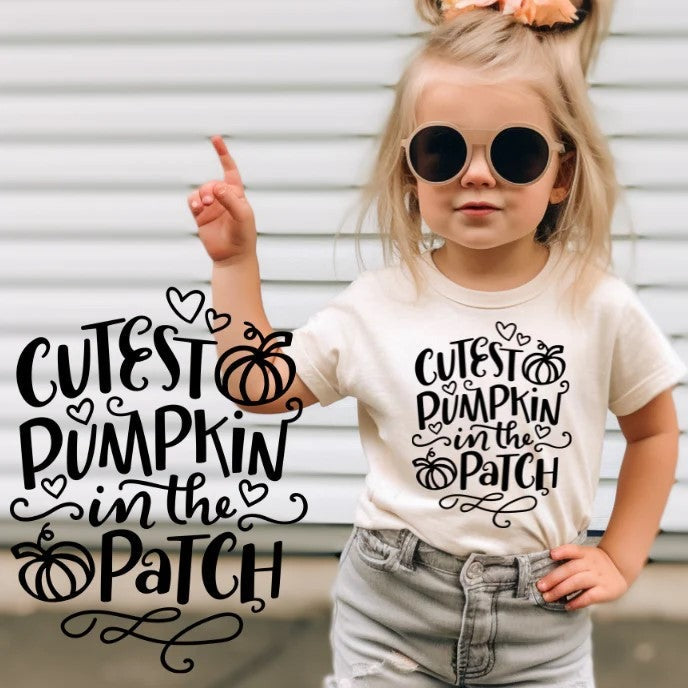 Cutest Pumpkin In The Patch - Single Color Screen Print