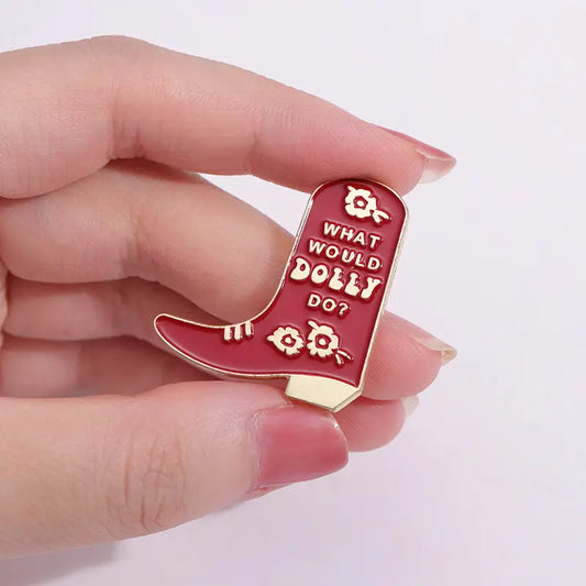 What Would Dolly Do - Enamel Pin / Brooch