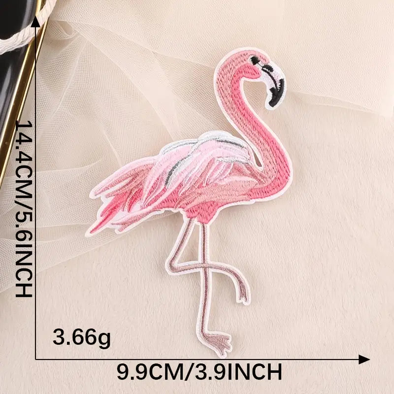 Flamingo Large - Embroidered Patch