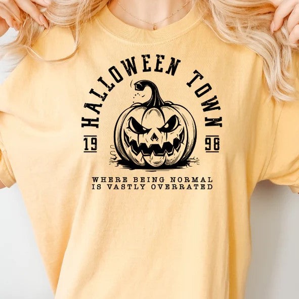 Halloween Town Black - Single Color Screen Print