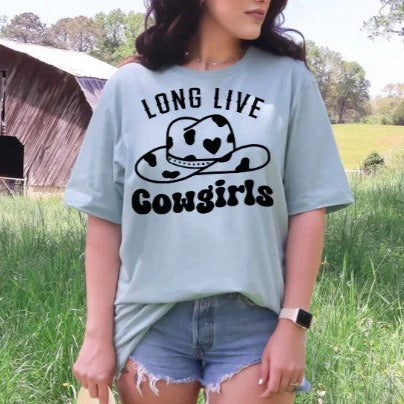 Long Live Cowgirls - Single Color Screen Print