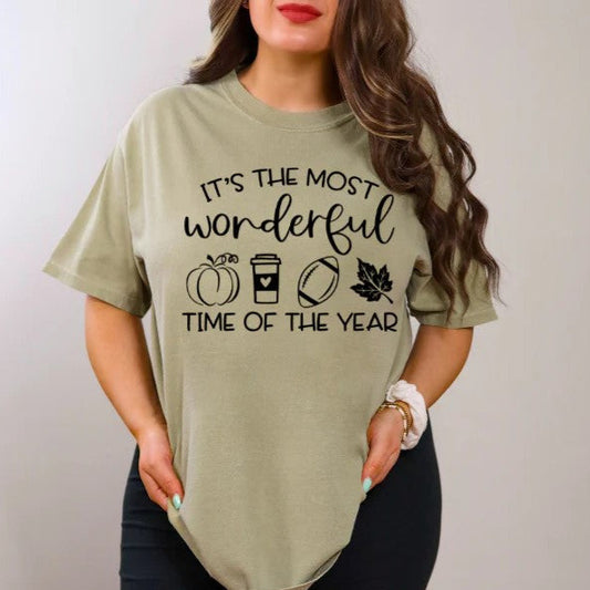 It's The Most Wonderful Time of The Year Fall - Single Color Screen Print