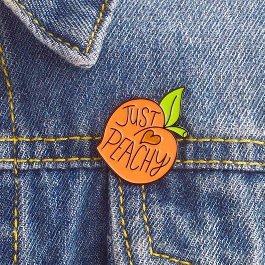 Just Peachy - Enamel Pin / Brooch