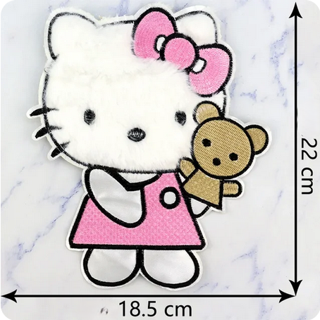 Hello Kitty with Teddy Bear Patch