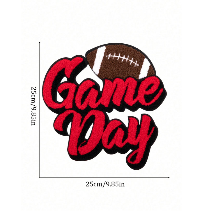 Game Day Football Chenille Patch