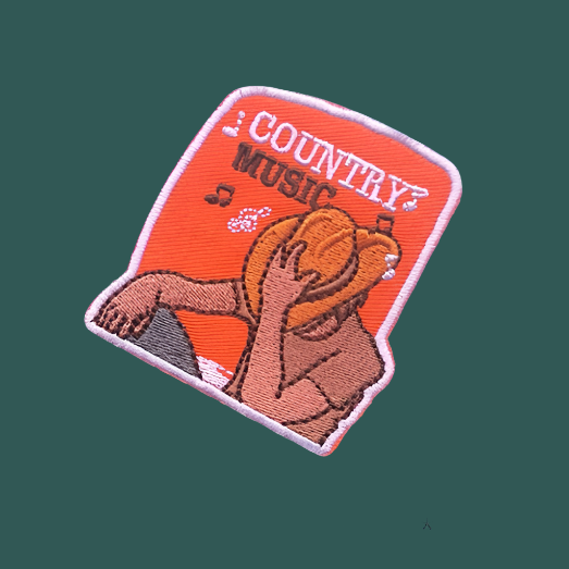 Country Music Cowboy - Embroidered Patch