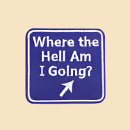 Where the Hell Am I Going - Embroidered Patch