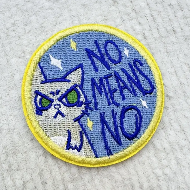 No Means No - Embroidered Patch