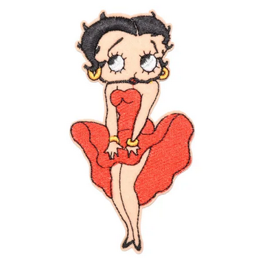 Betty Boop Long Dress - Embroidered Patch