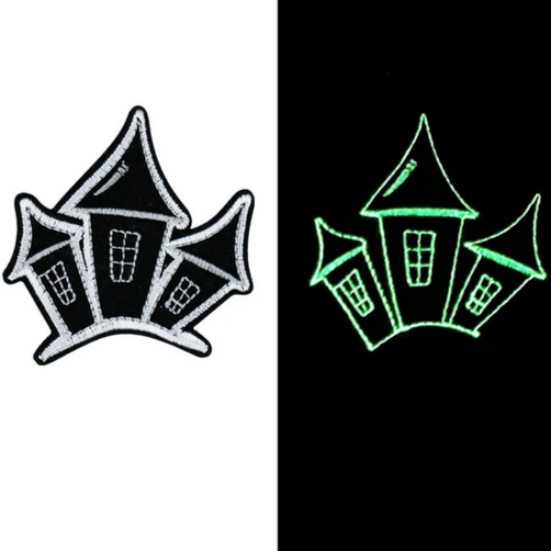 Glow In The Dark House - Embroidered Patch 3M