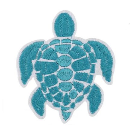 Teal Sea Turtle - Embroidered Patch