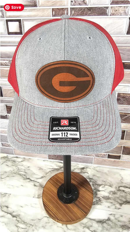 Georgia G Trucker Hat with Leather Patch