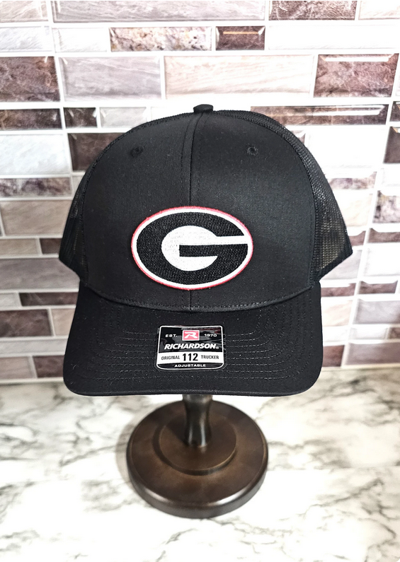 Georgia Embroidered G Patch Richardson Hat - Black