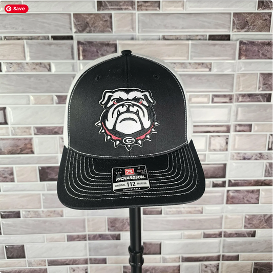 Georgia Dawg Patch Richardson Hat - Black & White