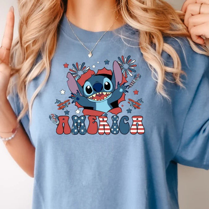 Stitch America - Full Color Screen Print